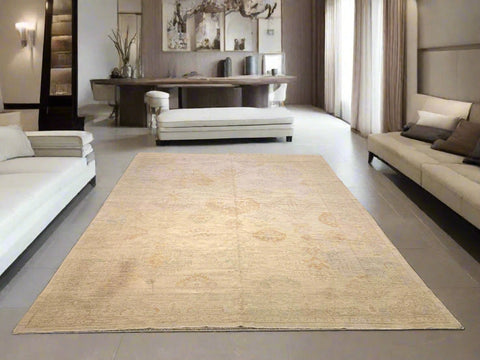 Hand-Knotted Sultanabad Vegetable-Dyed Wool Rug, 8' 10" x 11' 7"  (K)