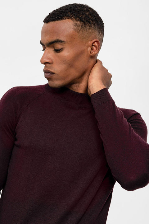 Men's Damson Half Turtleneckneck  Knitwear - Wessi