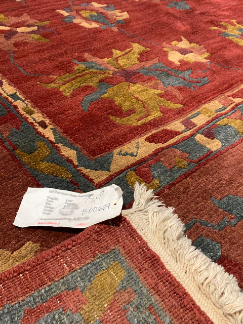 Sultanabad 100% wool Hand Made Rug - size 7' 9" x 9' 7" (P)